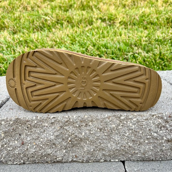 Ugg Women’s Tasman II Chestnut Slippers Shoes Size 9 Suede Sheepskin Clogs - Picture 11 of 14